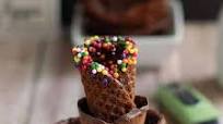 Chocolate Ice Cream Cones Chocolate Ice Cream Cones