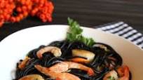 Squid Ink Pasta With Shrimp and Scallops Recipe Squid Ink Pasta With Shrimp and Scallops Recipe