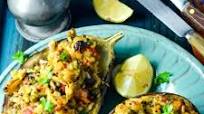 Easy Greek Vegetarian Stuffed Aubergine/Eggplant Easy Greek Vegetarian Stuffed Aubergine/Eggplant
