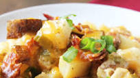 Loaded Baked Potato & Chicken Casserole Loaded Baked Potato & Chicken Casserole