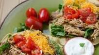 Crock Pot Mexican Chicken Tostadas Recipe Crock Pot Mexican Chicken Tostadas Recipe
