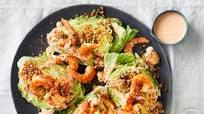 Shrimp Wedge Salad with Old Bay Breadcrumbs and Hot Sauce Dressing Shrimp Wedge Salad with Old Bay Breadcrumbs and Hot Sauce Dressing