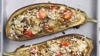 Italian-style stuffed aubergines Italian-style stuffed aubergines