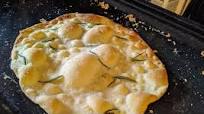 Italian thin focaccia Italian thin focaccia