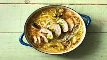 Pan-Fried Limey Chicken with Healthy Noodle Broth Pan-Fried Limey Chicken with Healthy Noodle Broth