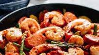 Shrimp and Sausage Vegetable Skillet (Meal-Prep) Shrimp and Sausage Vegetable Skillet (Meal-Prep)