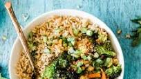 Rice bowl with broccoli Rice bowl with broccoli