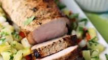 Grilled Pork Loin with Pineapple Salsa Grilled Pork Loin with Pineapple Salsa