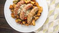 Roasted Italian Sausages with Potatoes, Peppers, and Onions Roasted Italian Sausages with Potatoes, Peppers, and Onions