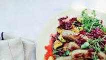 Bratwurst with Mustardy Fried Potatoes and Braised Cabbage Bratwurst with Mustardy Fried Potatoes and Braised Cabbage