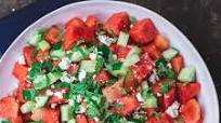 Mediterranean Watermelon Salad with Feta and Cucumber Mediterranean Watermelon Salad with Feta and Cucumber
