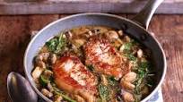 Speedy Pork Steaks with Mushrooms & Mustard Speedy Pork Steaks with Mushrooms & Mustard