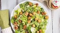Wasabi Caesar Salad with Sesame-Tofu Croutons Wasabi Caesar Salad with Sesame-Tofu Croutons