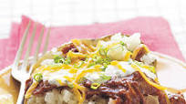 Barbecue-Stuffed Potatoes Barbecue-Stuffed Potatoes