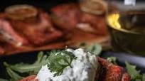 Cedar Plank Salmon with Fresh Cilantro Lime Yogurt Aioli Cedar Plank Salmon with Fresh Cilantro Lime Yogurt Aioli