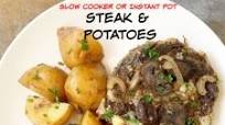 {VIDEO} Slow Cooker/Instant Pot Steak & Potatoes (Paleo, Whole30) {VIDEO} Slow Cooker/Instant Pot Steak & Potatoes (Paleo, Whole30)
