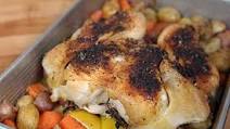 Roasted Lemon Chicken with Potatoes and Carrots Roasted Lemon Chicken with Potatoes and Carrots