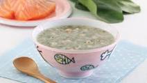 Spinach Salmon Congee Spinach Salmon Congee