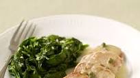 Pork Piccata with Garlicky Spinach Pork Piccata with Garlicky Spinach