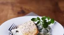 Grilled salmon with watercress & caper mash Grilled salmon with watercress & caper mash