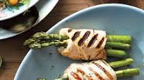 Grilled asparagus-stuffed chicken breast Grilled asparagus-stuffed chicken breast