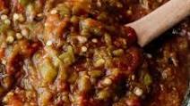 Homemade Salsa with Green Chiles and Tomatoes Homemade Salsa with Green Chiles and Tomatoes