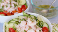 Shrimp and Crab Salad with Lemon Chive Dressing Shrimp and Crab Salad with Lemon Chive Dressing