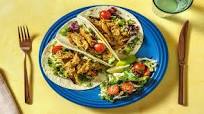 Pulled Chicken Tikka Tacos with Kale-Slaw Pulled Chicken Tikka Tacos with Kale-Slaw