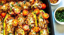 The BEST EVER Italian Stuffed Zucchini Boats The BEST EVER Italian Stuffed Zucchini Boats