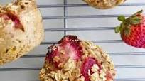 Strawberry Rhubarb Baked Oatmeal Muffins Strawberry Rhubarb Baked Oatmeal Muffins