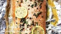 Flourless Salmon Piccata in Foil Flourless Salmon Piccata in Foil