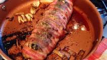 Apple Stuffed Pork Fillet wrapped in Bacon Apple Stuffed Pork Fillet wrapped in Bacon