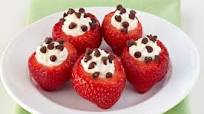 Chocolate-Chip-Stuffed Strawberries Chocolate-Chip-Stuffed Strawberries
