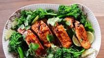 Sticky Soy Salmon with Broccolini and Lime Rice Sticky Soy Salmon with Broccolini and Lime Rice