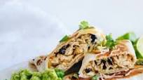 Quick & Easy Chicken, Bean & Rice Burrito with Avocado Lime Spread Quick & Easy Chicken, Bean & Rice Burrito with Avocado Lime Spread