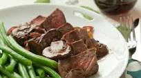 Peppered Steak with Mushrooms and Red Wine Pan Sauce Peppered Steak with Mushrooms and Red Wine Pan Sauce