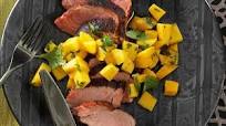 Spicy Pork Tenderloin with Mango Salsa Spicy Pork Tenderloin with Mango Salsa