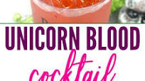 Unicorn Blood Cocktail Party Drink Unicorn Blood Cocktail Party Drink