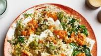 Crispy Chicken With Za’atar-Olive Rice Crispy Chicken With Za’atar-Olive Rice