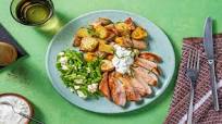 Calorie Smart Greek-Inspired Pork Chops with Lemony Roasted Potatoes and Feta Green Beans Calorie Smart Greek-Inspired Pork Chops with Lemony Roasted Potatoes and Feta Green Beans