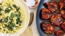 Paprika Chicken Thighs with Spinach and Egg Noodles Paprika Chicken Thighs with Spinach and Egg Noodles