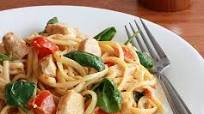 Creamy Pasta with Chicken and Sun-dried Tomato Pesto Creamy Pasta with Chicken and Sun-dried Tomato Pesto