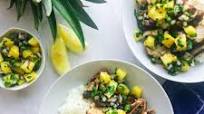 Jerk Chicken Bowls with Pineapple Salsa Jerk Chicken Bowls with Pineapple Salsa