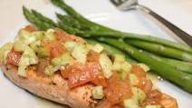 Grilled Salmon with Cucumber-Dill Relish Grilled Salmon with Cucumber-Dill Relish
