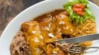Beef enchiladas with chipotle-pasilla chili gravy Beef enchiladas with chipotle-pasilla chili gravy