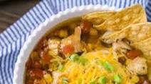 Easy Chicken Tortilla Soup in the Slow Cooker Easy Chicken Tortilla Soup in the Slow Cooker