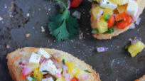 Pineapple Bruschetta Pineapple Bruschetta