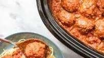 Slow-Cooker Beef-Sausage Meatballs and Marinara Slow-Cooker Beef-Sausage Meatballs and Marinara