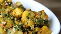 Aloo Palak - Potato Spinach Fry Aloo Palak - Potato Spinach Fry