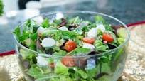 Festive Salad with Tomatoes, Basil and Mozzarella in a Creamy Vinaigrette Festive Salad with Tomatoes, Basil and Mozzarella in a Creamy Vinaigrette